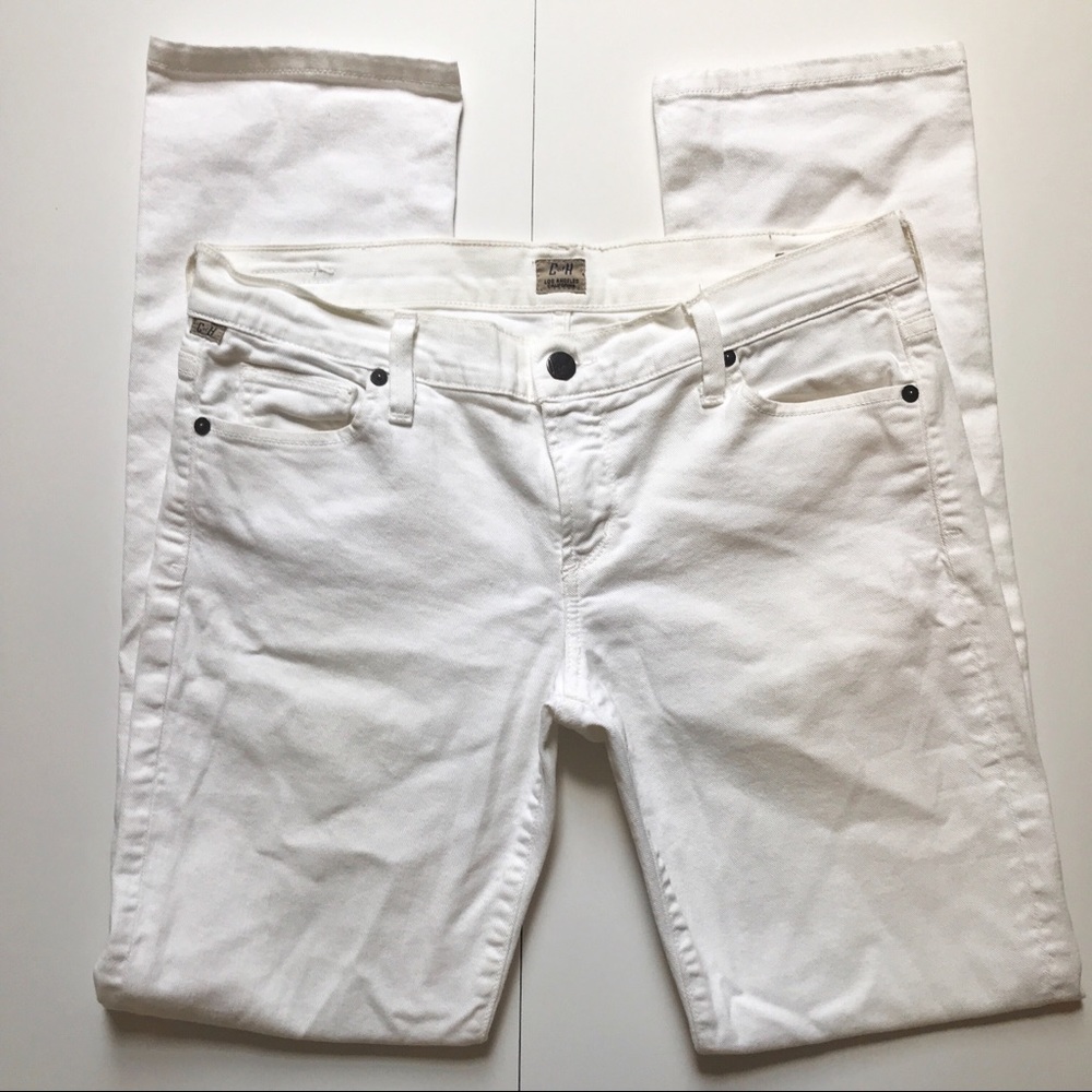 Citizens of Humanity white jeans Ava straight leg